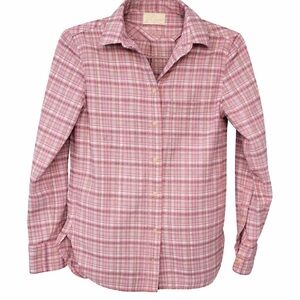 J. Crew Flannel Plaid Cotton Button Up